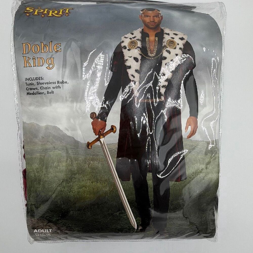 Spirit Halloween Noble King Lg XL Halloween Costume